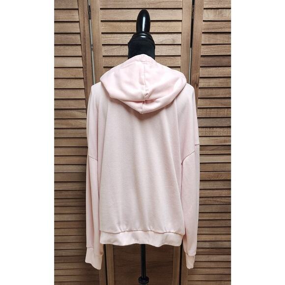 Bebe Sport Women’s Athletic Fleece Pink Plus Size 3X Hoodie Pullover Sweater - Picture 6 of 7